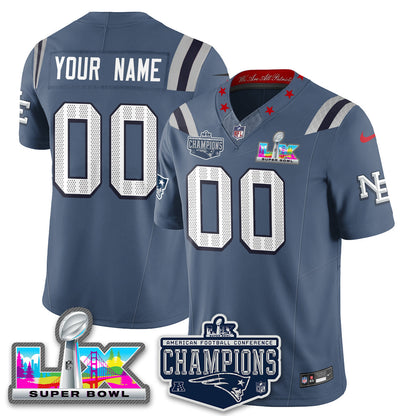 NE 2025 AFC Champions Vapor Limited Custom Jersey - All Stitched-DTD