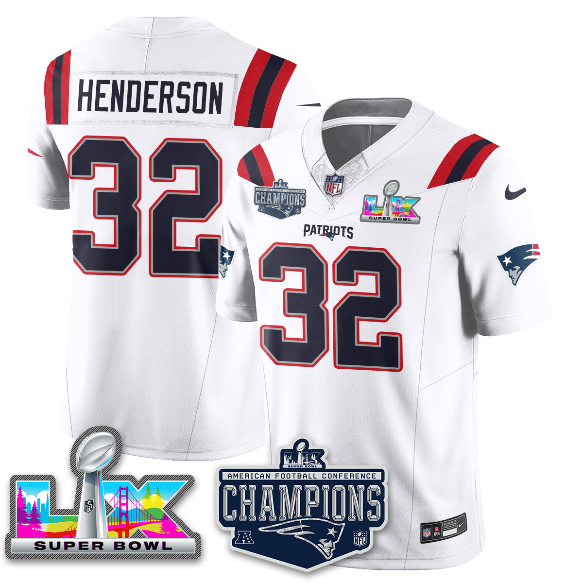 NE 2025 AFC Champions Vapor Limited Jersey - All Stitched-DTD