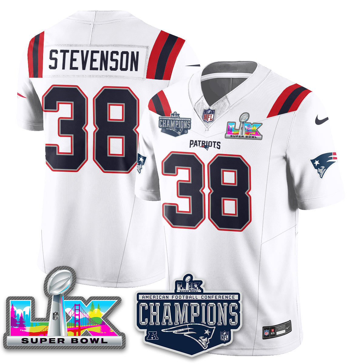 NE 2025 AFC Champions Vapor Limited Jersey - All Stitched-DTD