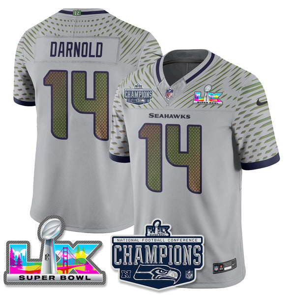 SEA 2025 Vapor Limited Jersey - NFC Champions Limited Patch - All Stitched n10-DTD