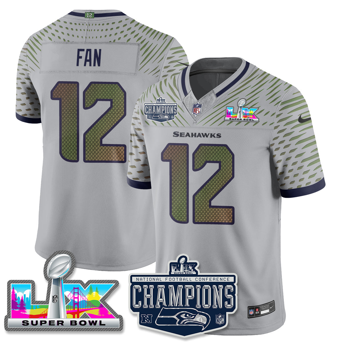 SEA 2025 NFC Champions Vapor Limited Jersey - All Stitched-DTD