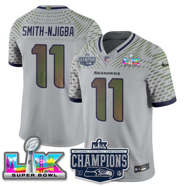 SEA 2025 Vapor Limited Jersey - NFC Champions Limited Patch - All Stitched n10-DTD
