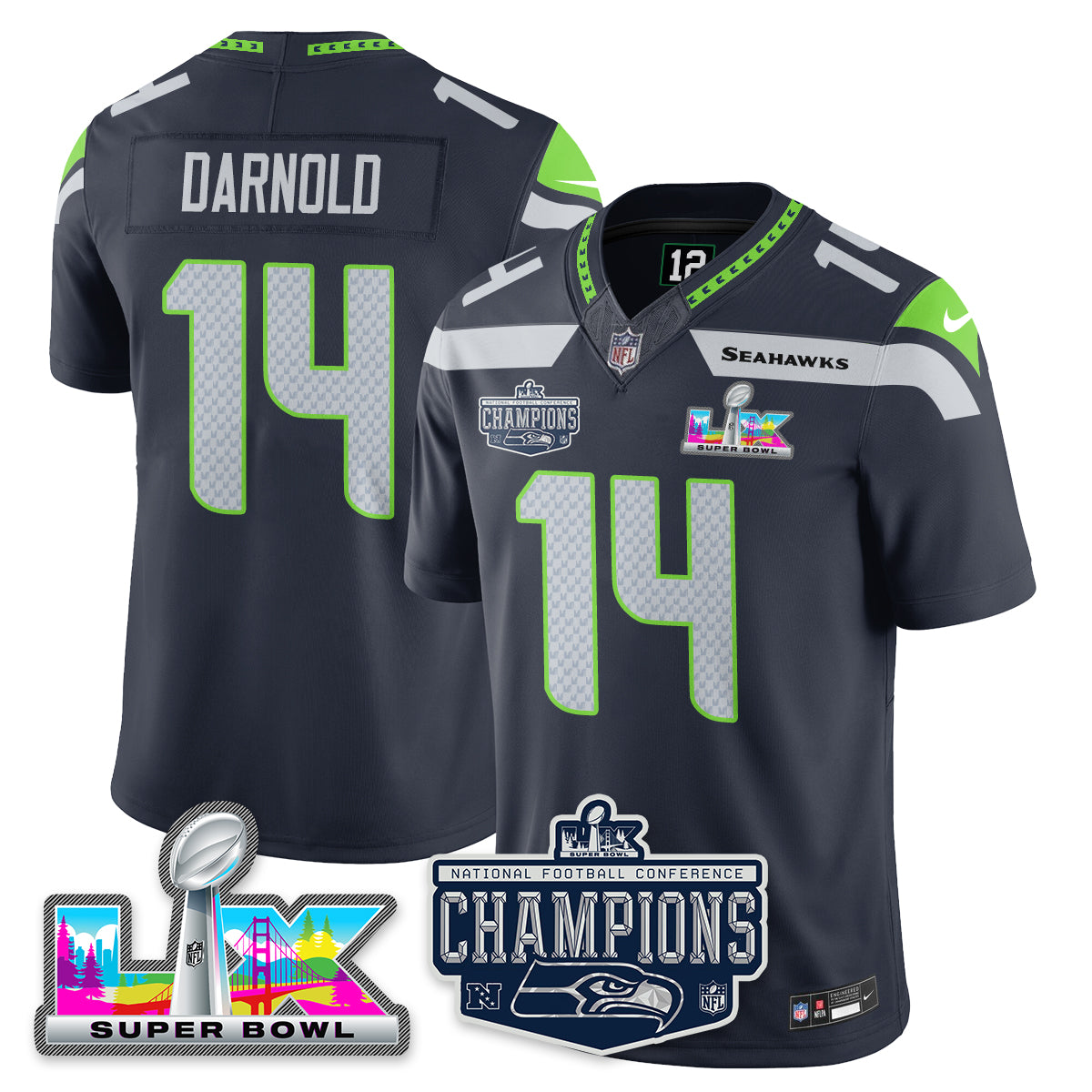 SEA 2025 NFC Champions Vapor Limited Jersey - All Stitched-DTD