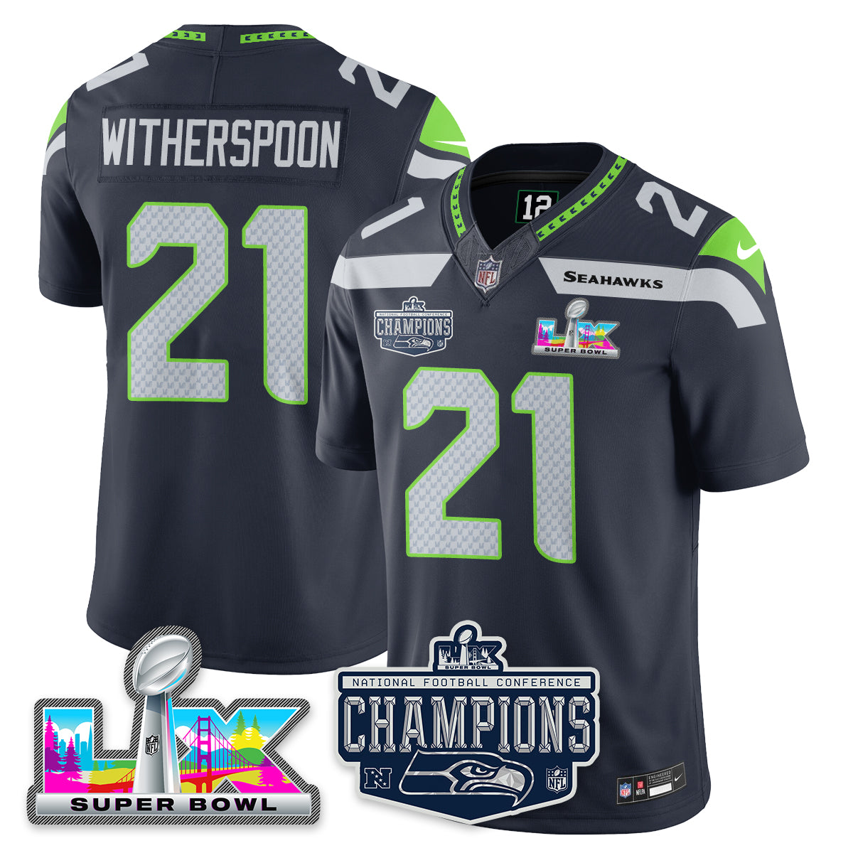 SEA 2025 NFC Champions Vapor Limited Jersey - All Stitched-DTD