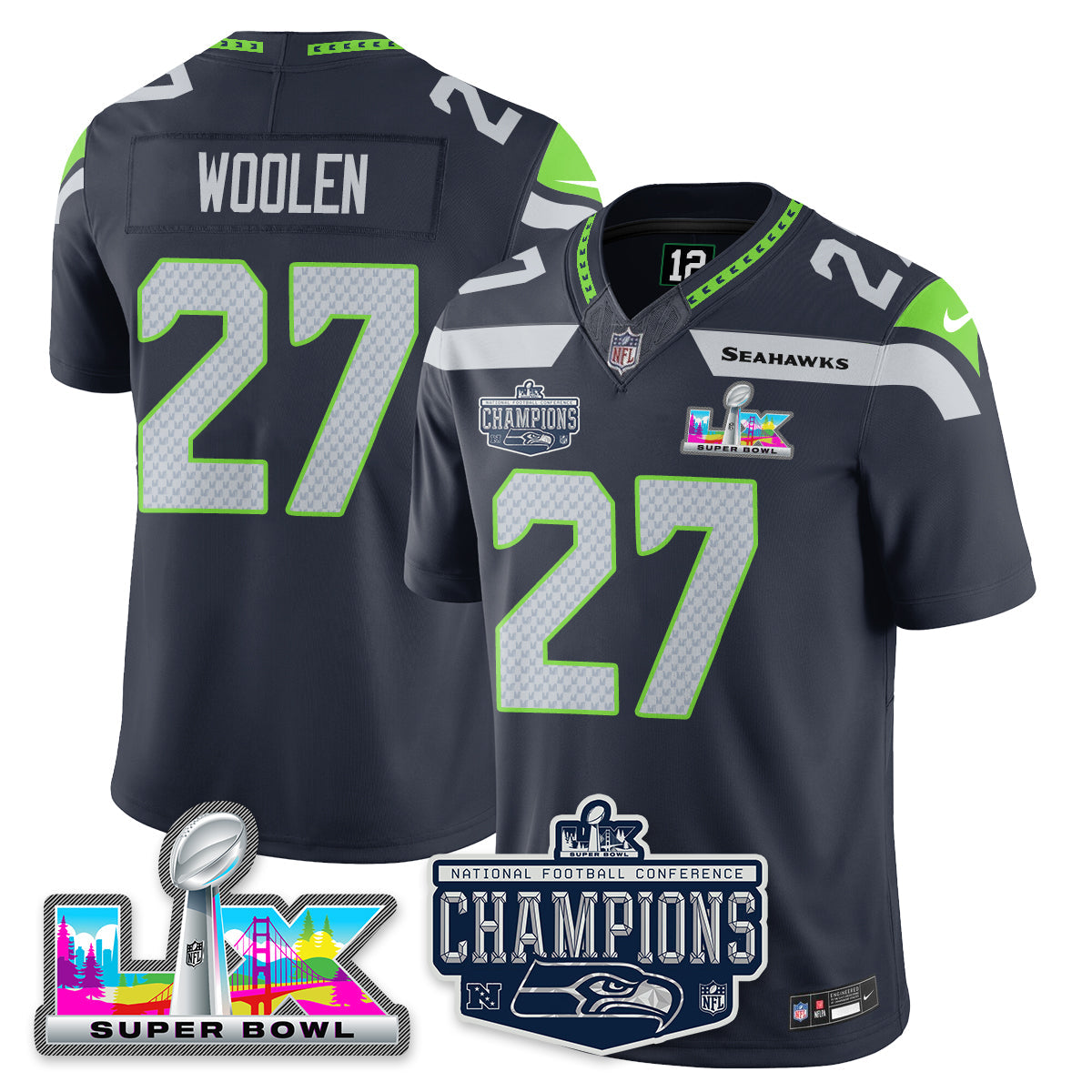 SEA 2025 NFC Champions Vapor Limited Jersey - All Stitched-DTD