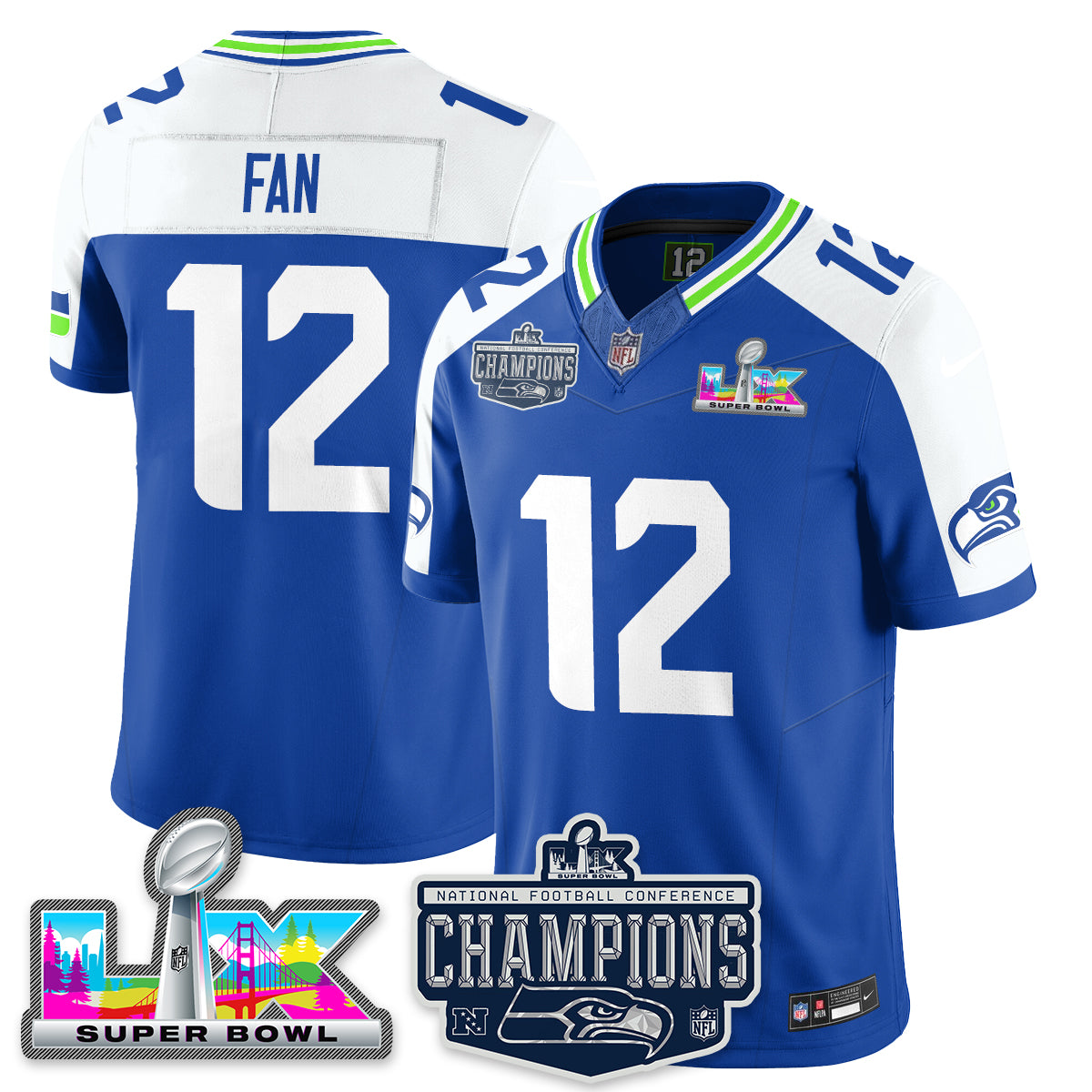 SEA 2025 NFC Champions Vapor Limited Jersey - All Stitched-DTD