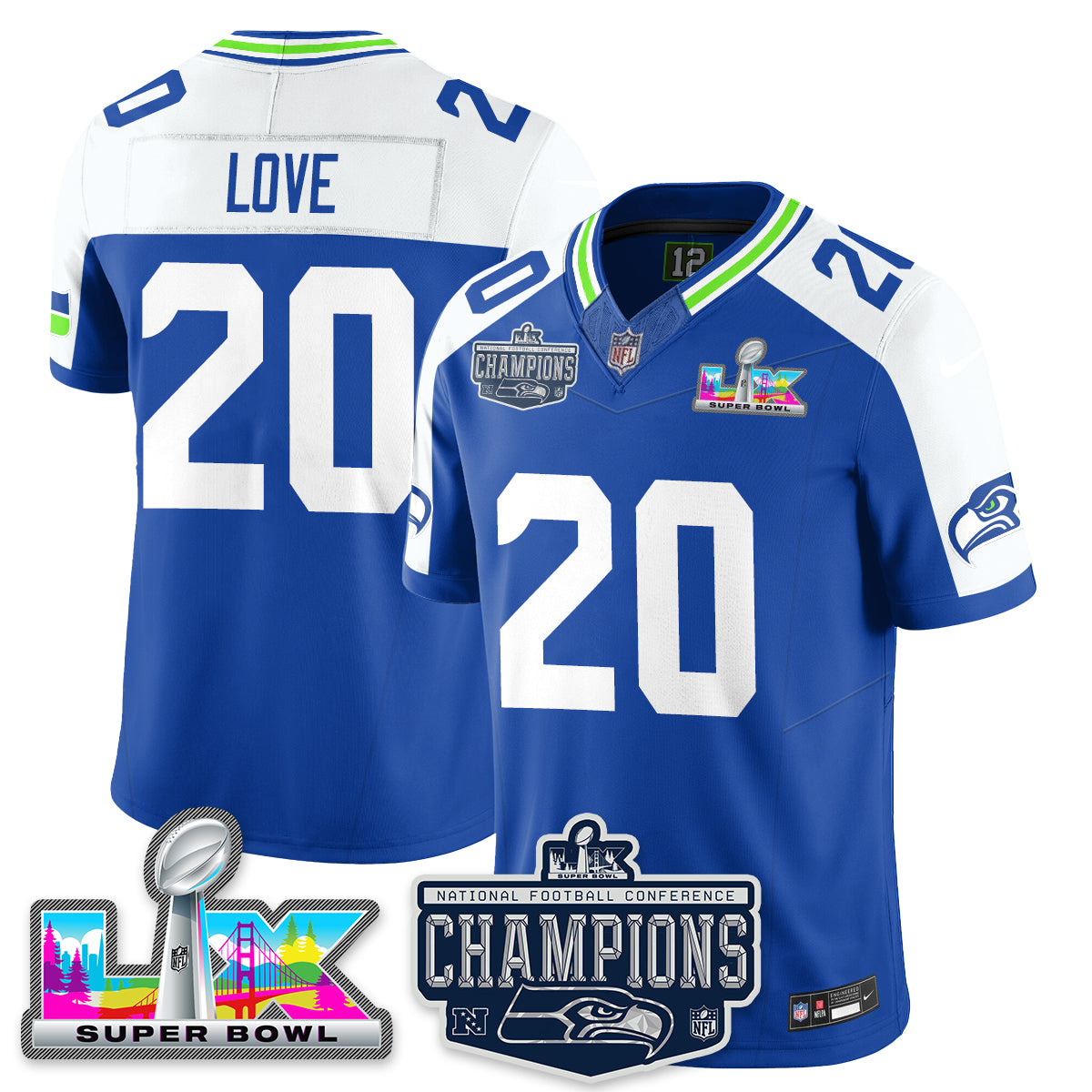 SEA 2025 NFC Champions Vapor Limited Jersey - All Stitched-DTD