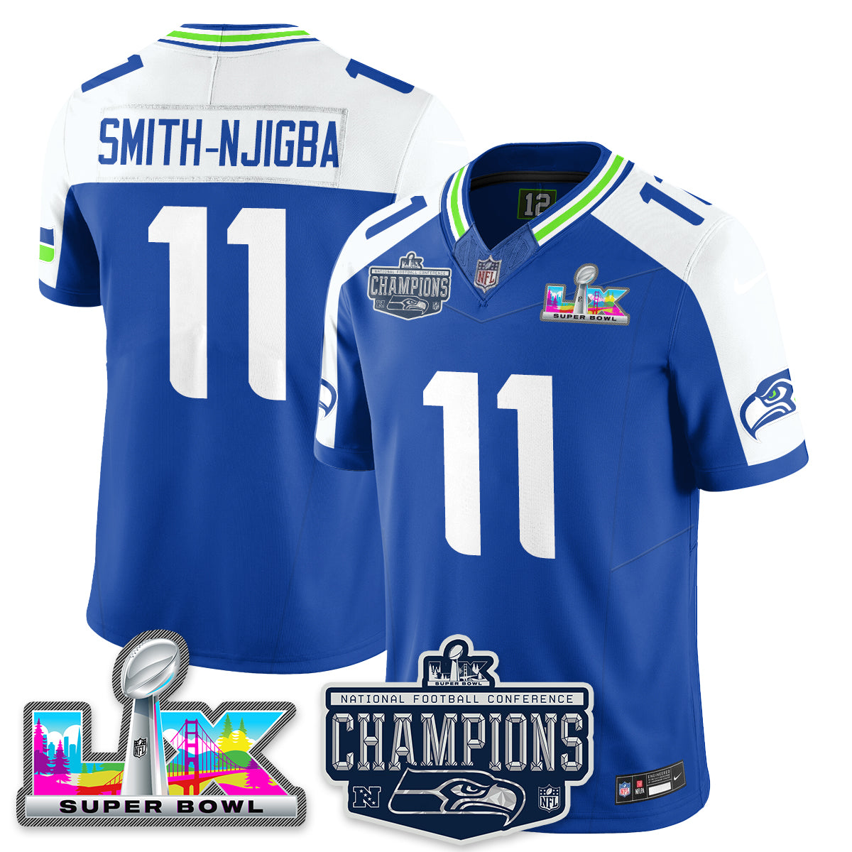 SEA 2025 NFC Champions Vapor Limited Jersey - All Stitched-DTD