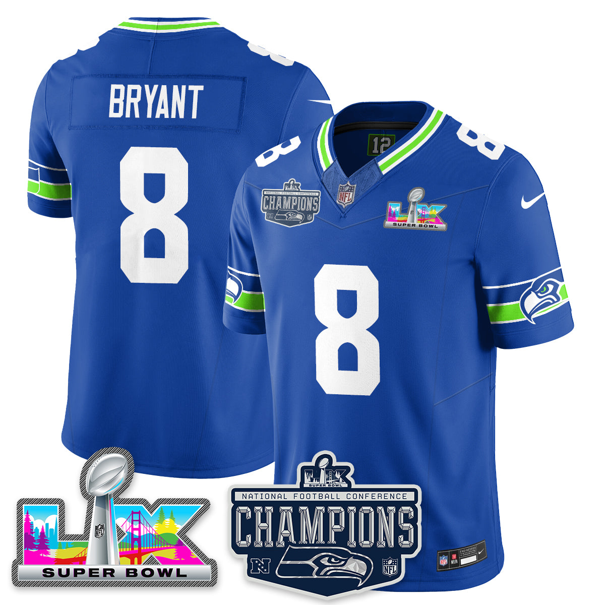 SEA 2025 NFC Champions Vapor Limited Jersey - All Stitched-DTD