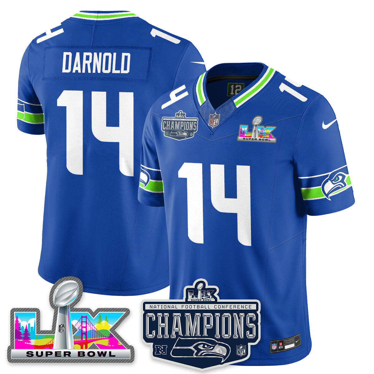 SEA 2025 NFC Champions Vapor Limited Jersey - All Stitched-DTD