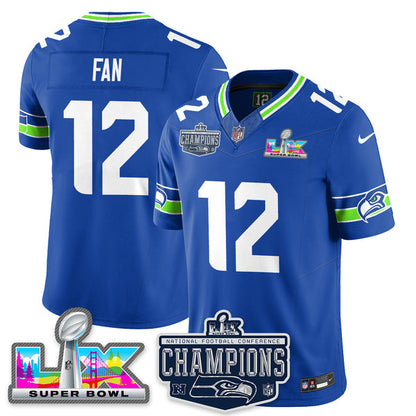 SEA 2025 Vapor Limited Jersey - NFC Champions Limited Patch - All Stitched n10-DTD