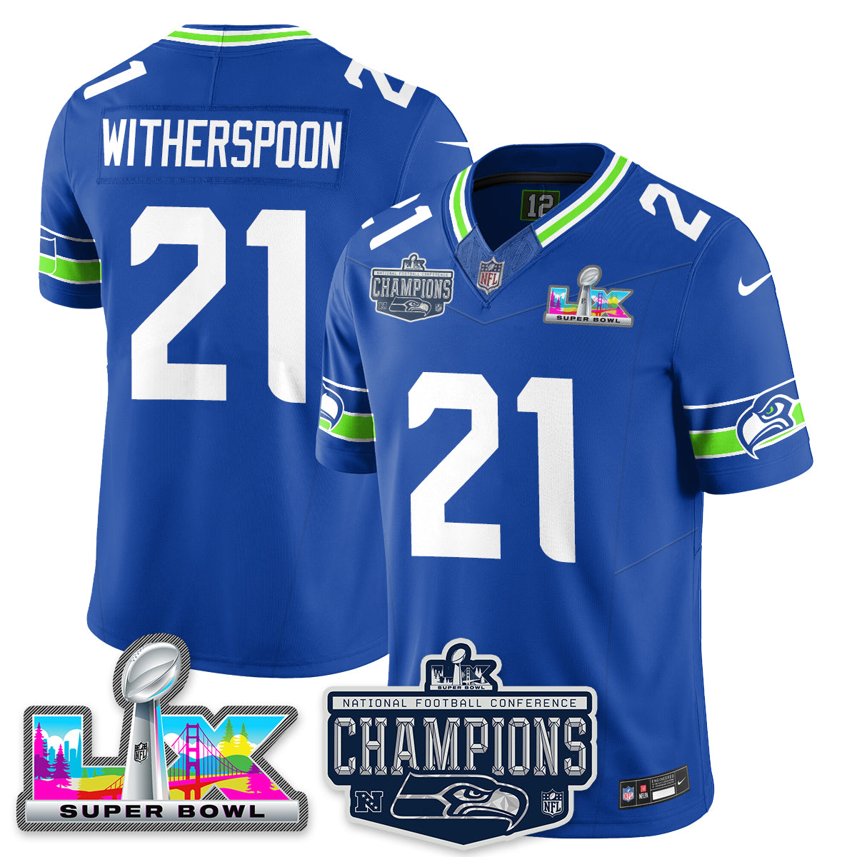 SEA 2025 NFC Champions Vapor Limited Jersey - All Stitched-DTD