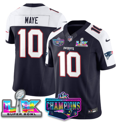 NE 2025 Vapor Jersey - AFC Champions Limited Patch - All Stitched-DTD