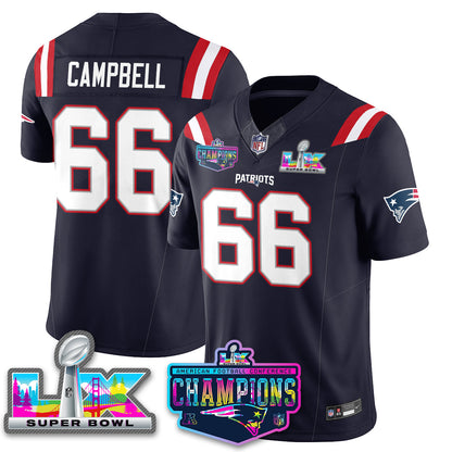 NE 2025 Vapor Jersey - AFC Champions Limited Patch - All Stitched-DTD