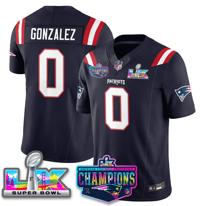 NE 2025 Vapor Jersey - AFC Champions Limited Patch - All Stitched-DTD
