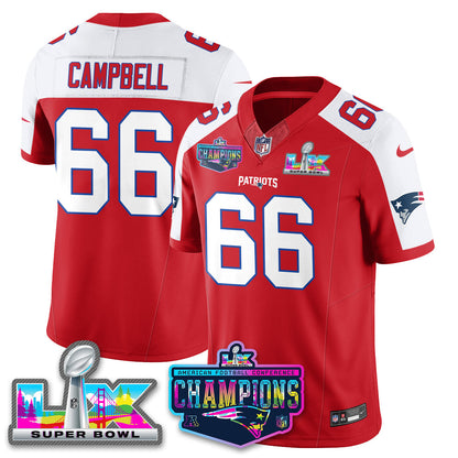 NE 2025 Vapor Jersey - AFC Champions Limited Patch - All Stitched-DTD