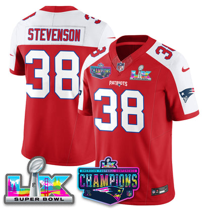 NE 2025 Vapor Jersey - AFC Champions Limited Patch - All Stitched-DTD