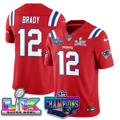NE 2025 Vapor Jersey - AFC Champions Limited Patch - All Stitched-DTD