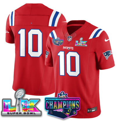 NE 2025 Vapor Jersey - AFC Champions Limited Patch - All Stitched-DTD