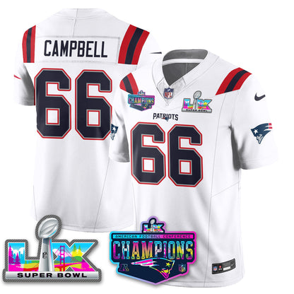 NE 2025 Vapor Jersey - AFC Champions Limited Patch - All Stitched-DTD