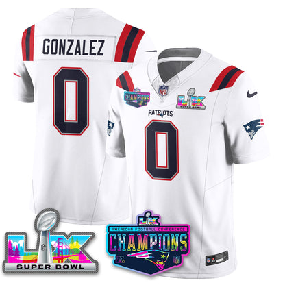 NE 2025 Vapor Jersey - AFC Champions Limited Patch - All Stitched-DTD