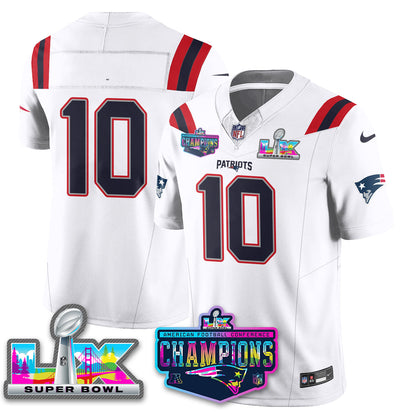 NE 2025 Vapor Jersey - AFC Champions Limited Patch - All Stitched-DTD