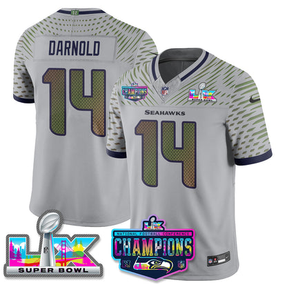 SEA 2025 Vapor Limited Jersey - NFC Champions Limited Patch - All Stitched n10-DTD