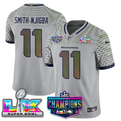 SEA 2025 Vapor Limited Jersey - NFC Champions Limited Patch - All Stitched-DTD
