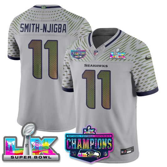 SEA 2025 Vapor Limited Jersey - NFC Champions Limited Patch - All Stitched-DTD