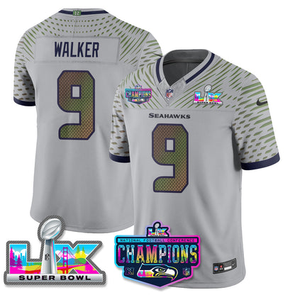 SEA 2025 Vapor Limited Jersey - NFC Champions Limited Patch - All Stitched-DTD