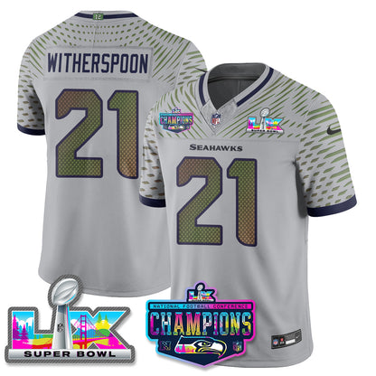 SEA 2025 Vapor Limited Jersey - NFC Champions Limited Patch - All Stitched-DTD