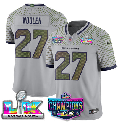 SEA 2025 Vapor Limited Jersey - NFC Champions Limited Patch - All Stitched-DTD