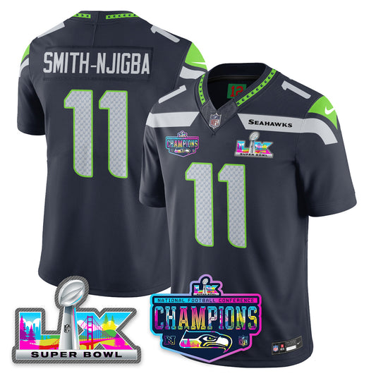 SEA 2025 Vapor Limited Jersey - NFC Champions Limited Patch - All Stitched n10-DTD