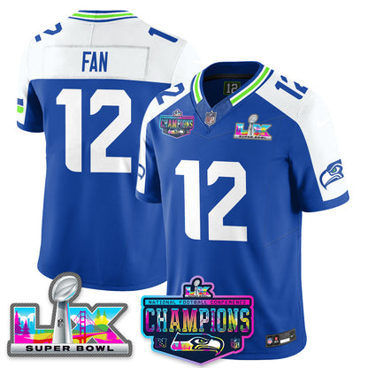 SEA 2025 Vapor Limited Jersey - NFC Champions Limited Patch - All Stitched-DTD