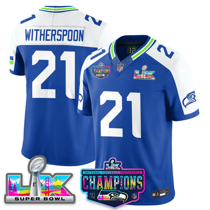 SEA 2025 Vapor Limited Jersey - NFC Champions Limited Patch - All Stitched-DTD