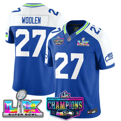 SEA 2025 Vapor Limited Jersey - NFC Champions Limited Patch - All Stitched-DTD