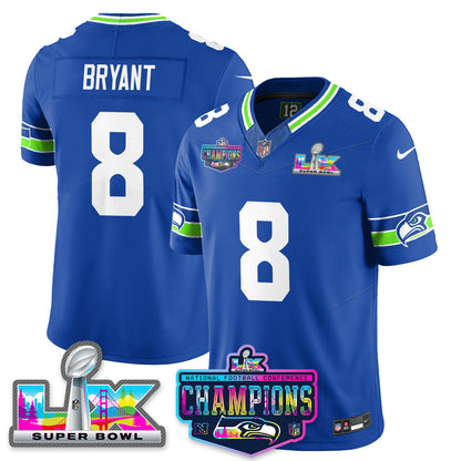 SEA 2025 Vapor Limited Jersey - NFC Champions Limited Patch - All Stitched-DTD