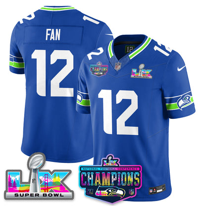 SEA 2025 Vapor Limited Jersey - NFC Champions Limited Patch - All Stitched n10-DTD
