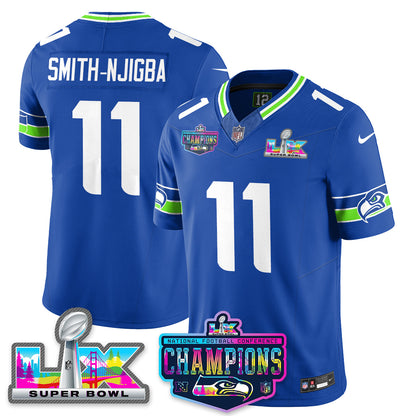SEA 2025 Vapor Limited Jersey - NFC Champions Limited Patch - All Stitched n10-DTD