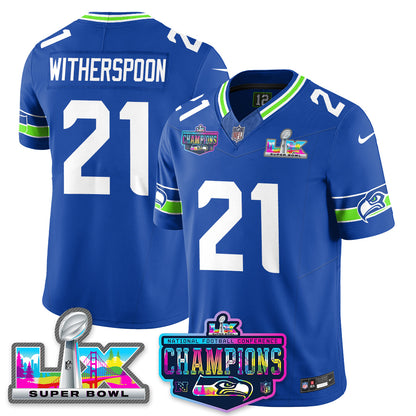 SEA 2025 Vapor Limited Jersey - NFC Champions Limited Patch - All Stitched-DTD