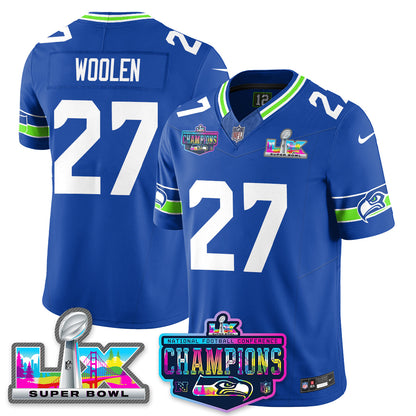 SEA 2025 Vapor Limited Jersey - NFC Champions Limited Patch - All Stitched-DTD