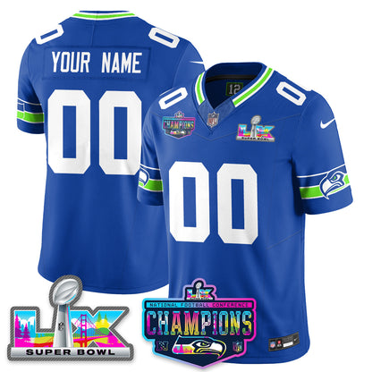SEA 2025 Vapor Limited Jersey - NFC Champions Limited Patch - All Stitched-DTD
