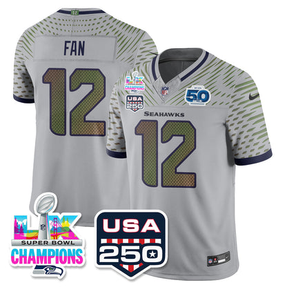 SEA Super Bowl LX Champions Jersey - All Stitched N1-DTD