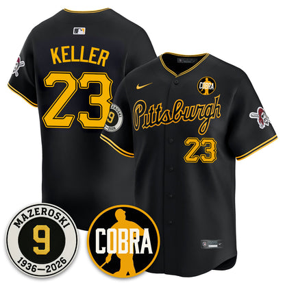 PIT Memories Vapor Limited Jersey - Bill Mazeroski Patch - All Stitched-DTD