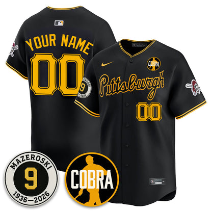 PIT Memories Vapor Limited Jersey - Bill Mazeroski Patch - All Stitched-DTD