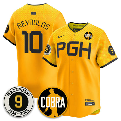 PIT Memories Vapor Limited Jersey - Bill Mazeroski Patch - All Stitched-DTD
