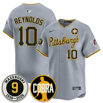PIT Memories Vapor Limited Jersey - Bill Mazeroski Patch - All Stitched-DTD