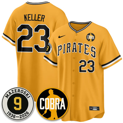 PIT Memories Vapor Limited Jersey - Bill Mazeroski Patch - All Stitched-DTD
