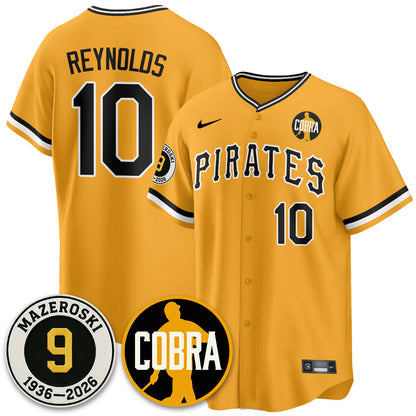 PIT Memories Vapor Limited Jersey - Bill Mazeroski Patch - All Stitched-DTD