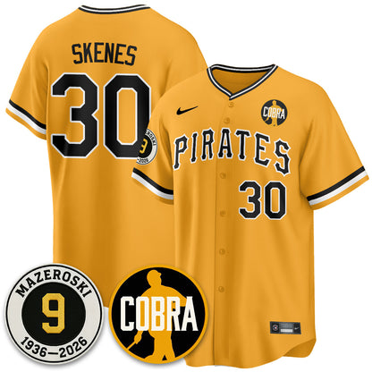 PIT Memories Vapor Limited Jersey - Bill Mazeroski Patch - All Stitched-DTD
